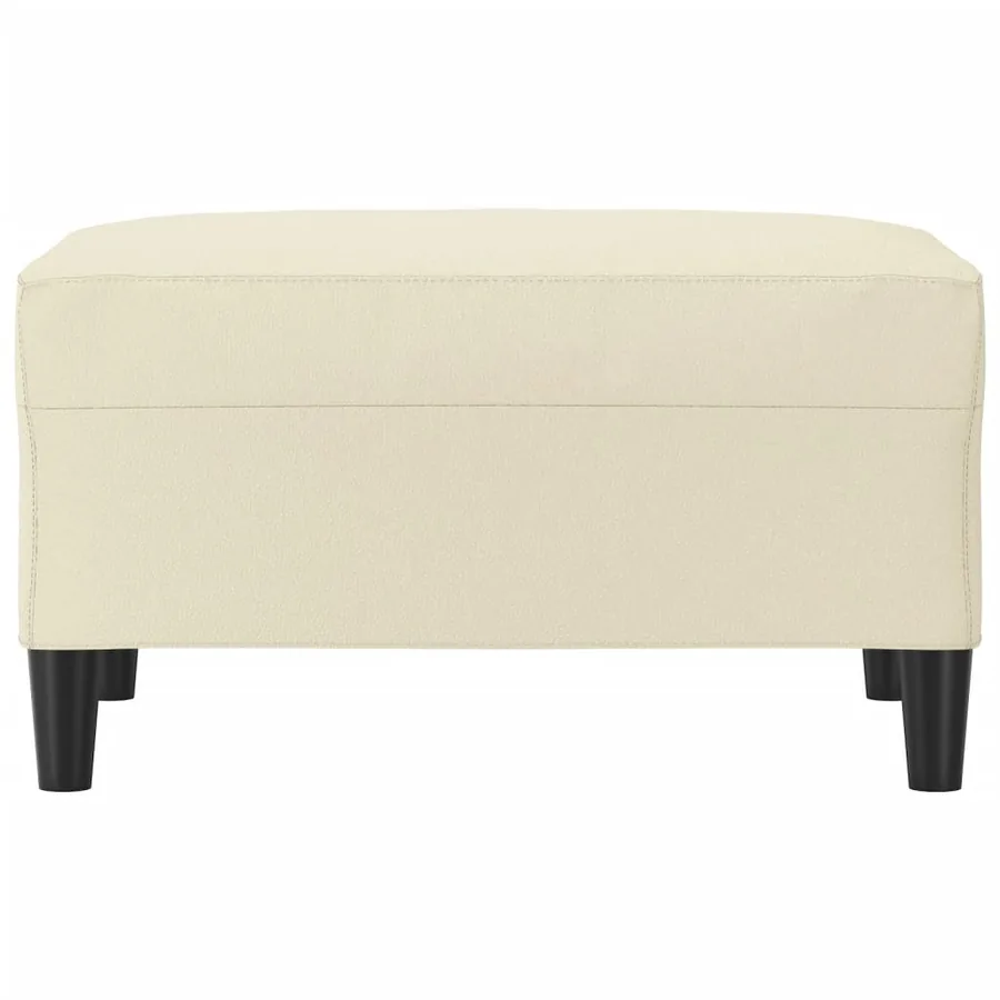 Repose-pied Crème 70x55x41 cm Similicuir - 3