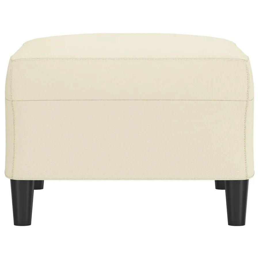 Repose-pied Crème 70x55x41 cm Similicuir - 4