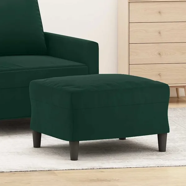 Repose-pied Vert foncé 60x50x41 cm Velours