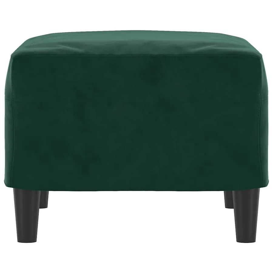 Repose-pied Vert foncé 60x50x41 cm Velours - 4