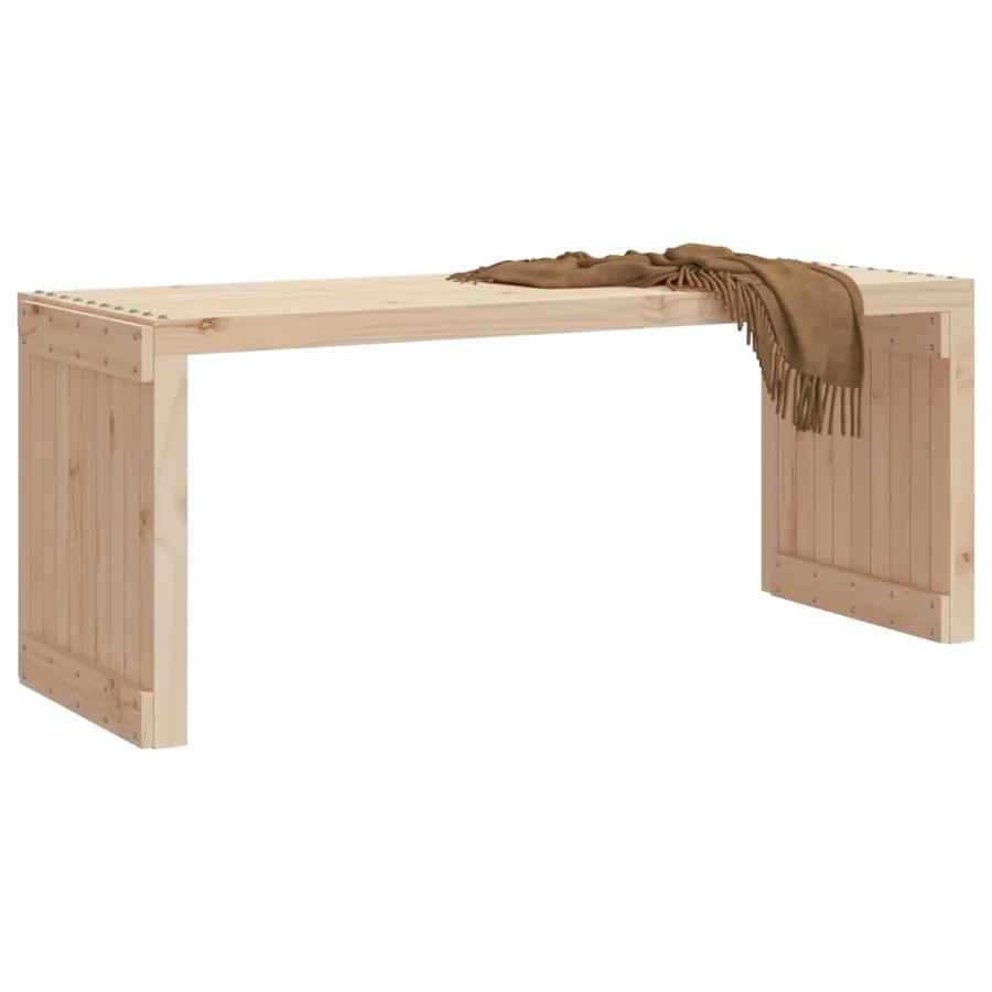 Banc de jardin extensible 212,5x40,5x45 cm bois massif de pin - 3