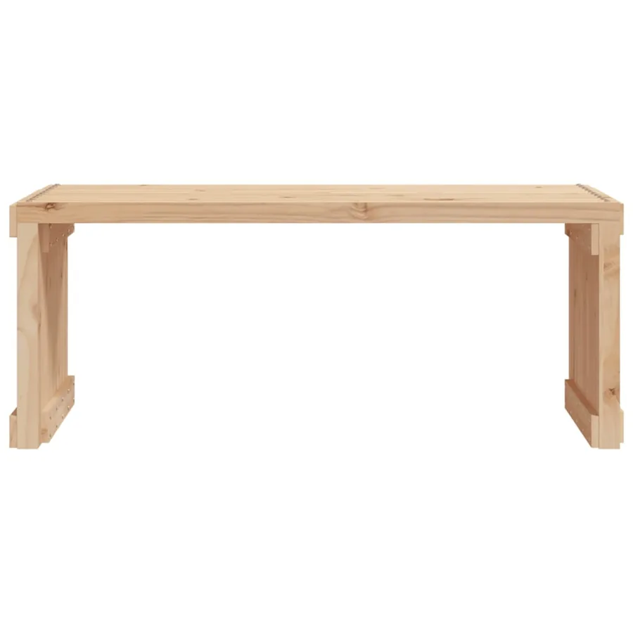 Banc de jardin extensible 212,5x40,5x45 cm bois massif de pin - 4