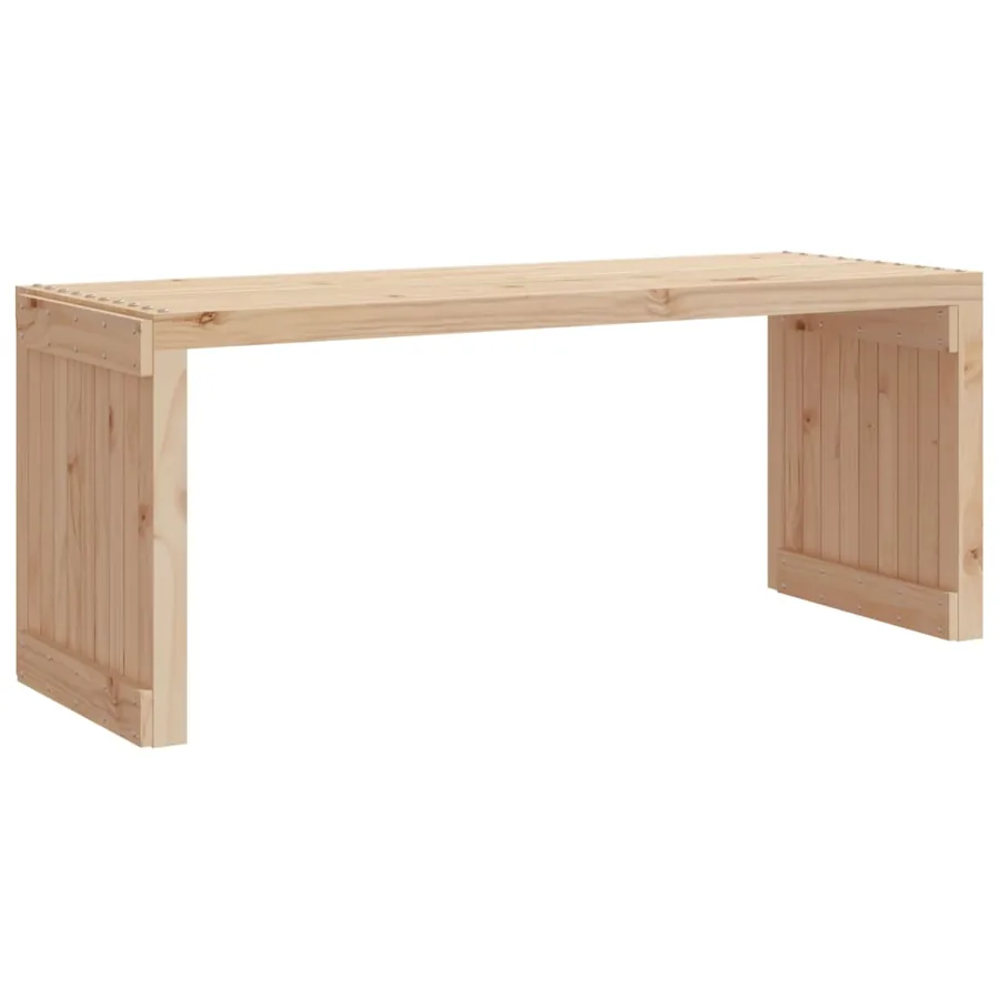Banc de jardin extensible 212,5x40,5x45 cm bois massif de pin - 5