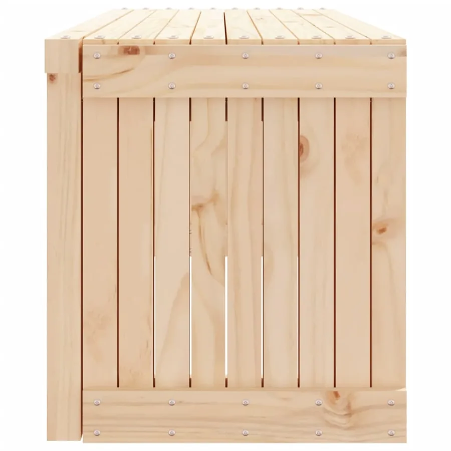 Banc de jardin extensible 212,5x40,5x45 cm bois massif de pin - 6
