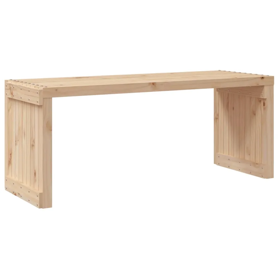 Banc de jardin extensible 212,5x40,5x45 cm bois massif de pin - 7