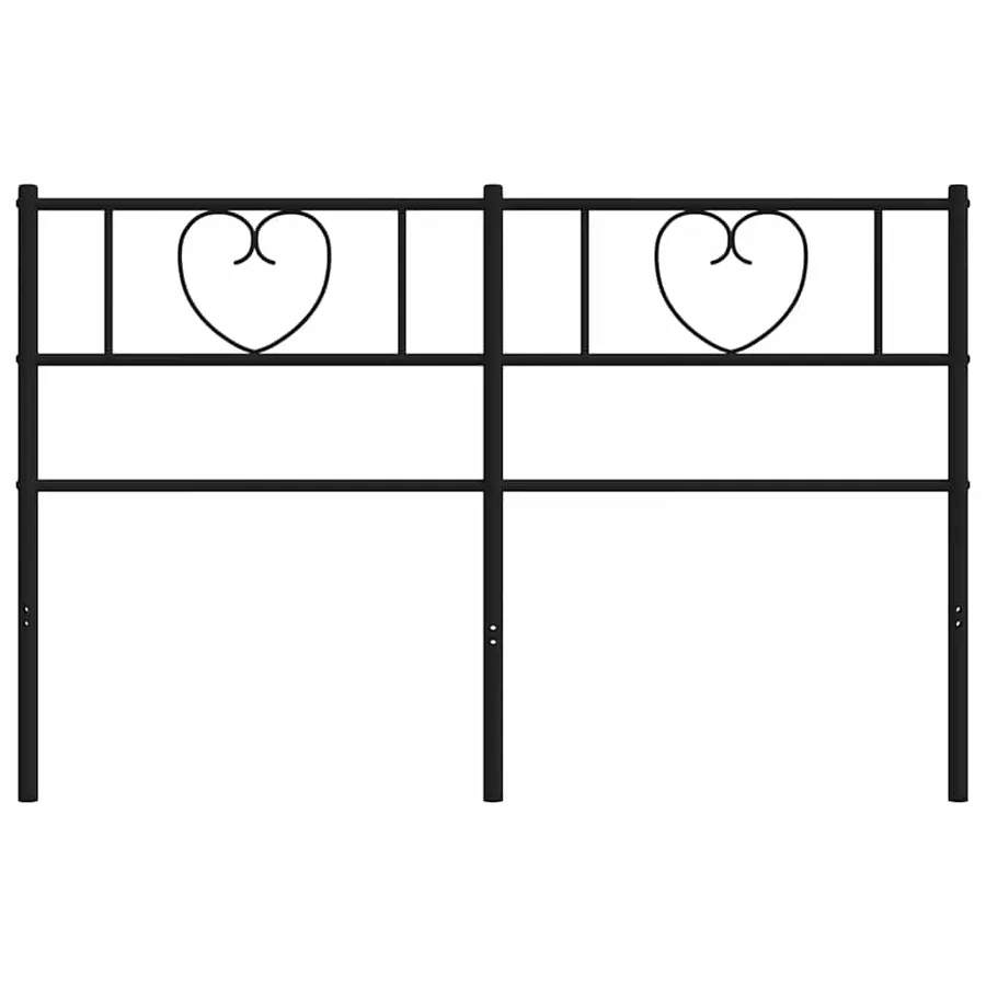 Tête de lit de remplacement métal noir 120 cm - 5