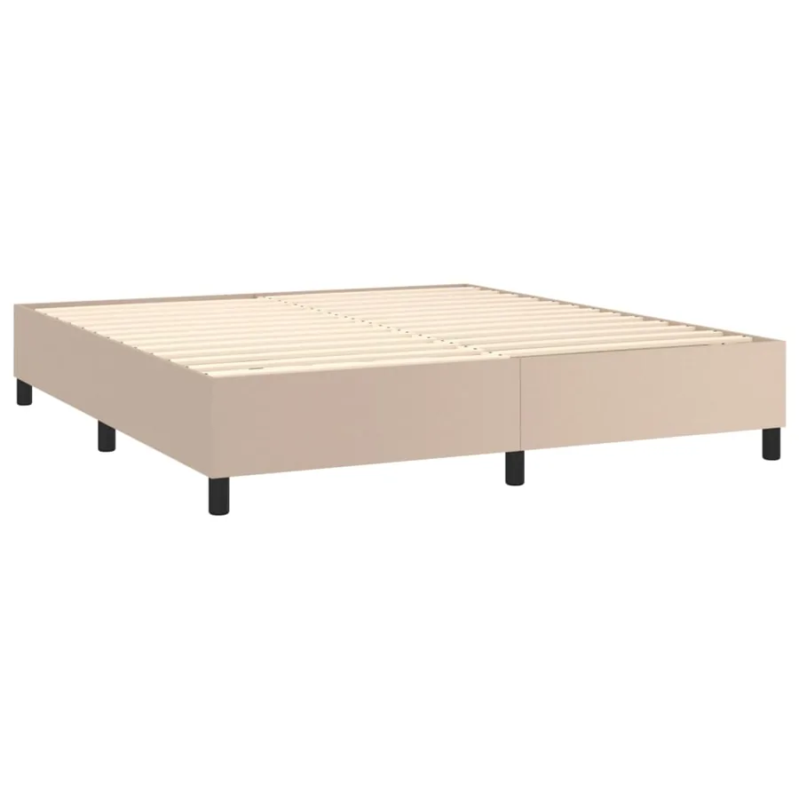 Sommier à lattes de lit matelas LED Cappuccino 160x200 cm - 5