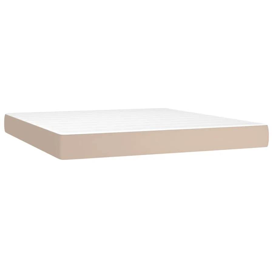 Sommier à lattes de lit matelas LED Cappuccino 160x200 cm - 6