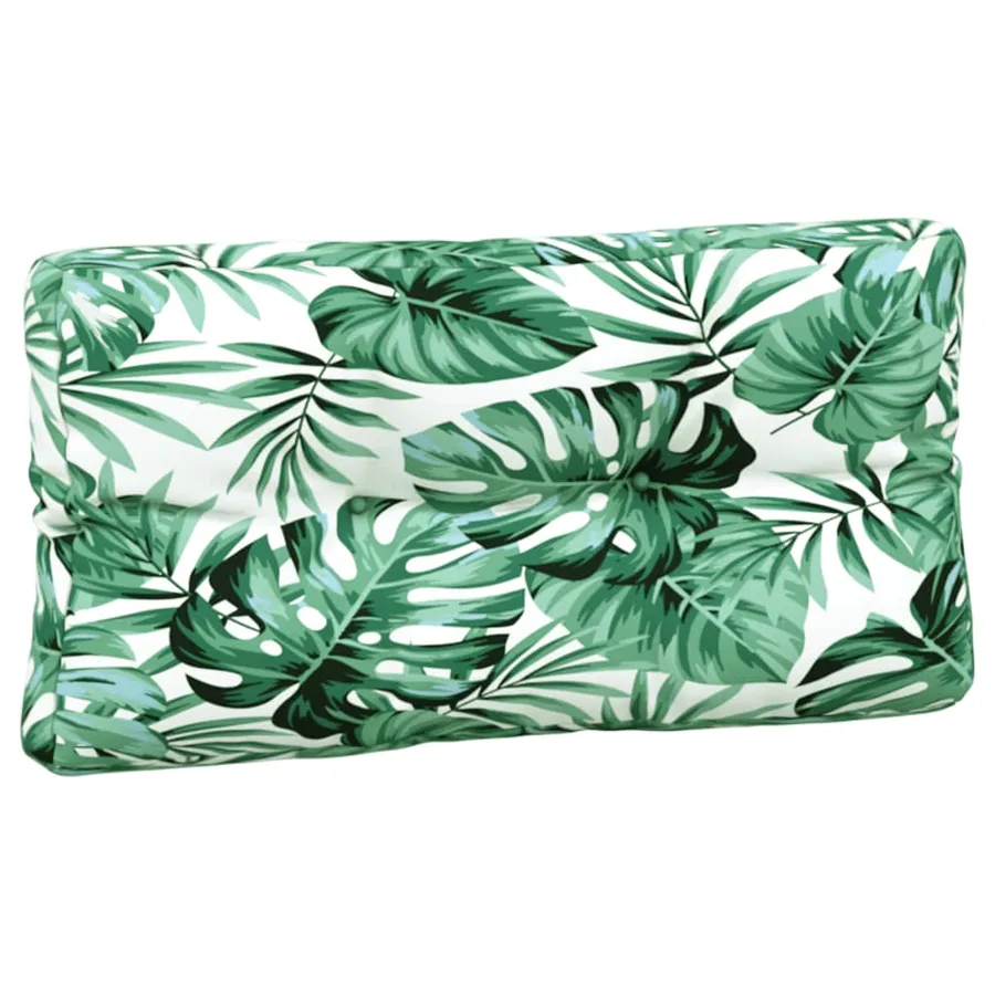 Coussins de palette 5 pcs motif de feuilles tissu - 5