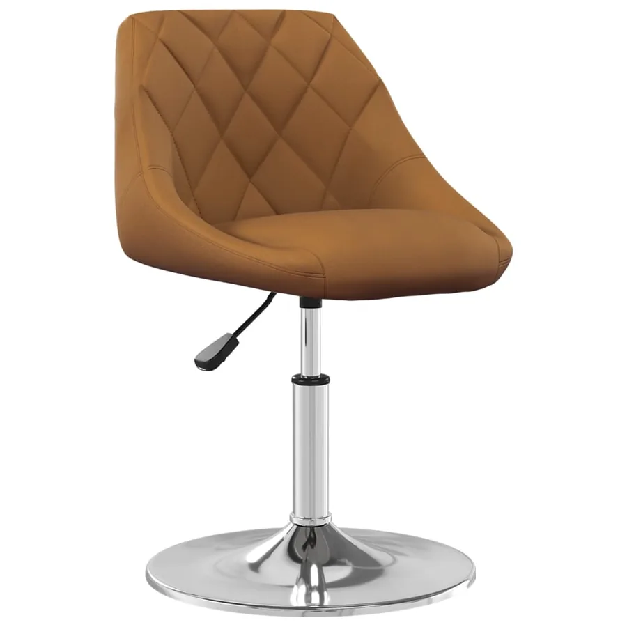 Chaises pivotantes à manger lot de 6 Marron Velours - 2