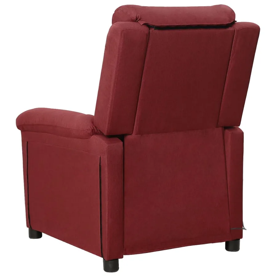 Fauteuil de massage Rouge bordeaux Tissu - 3