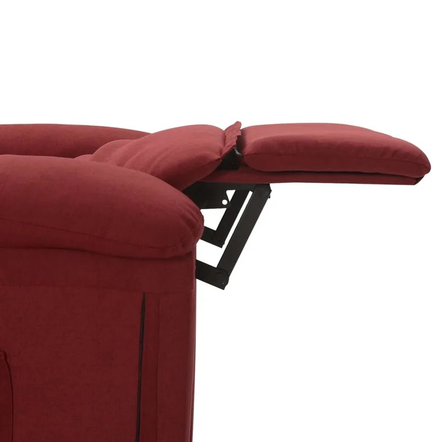 Fauteuil de massage Rouge bordeaux Tissu - 8