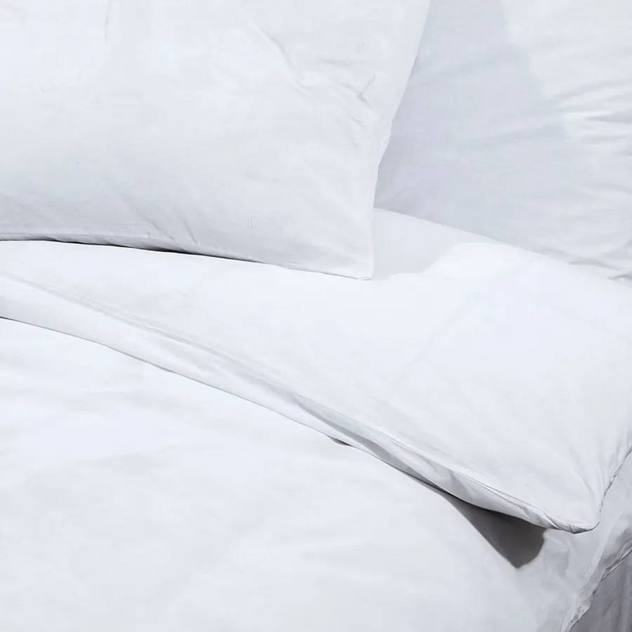 Ensemble de housse de couette Blanc 200x220 cm Microfibre - 8