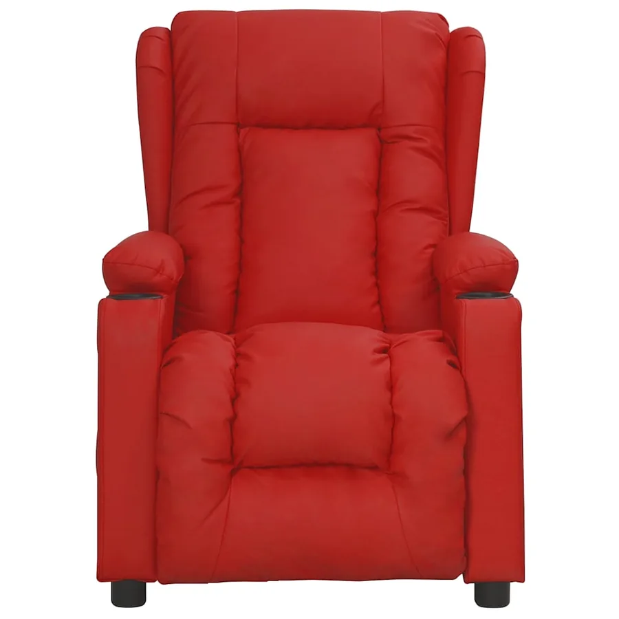 Fauteuil de massage électrique Rouge bordeaux Similicuir - 3