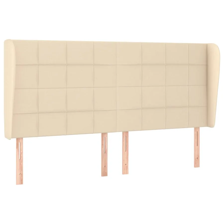 Sommier à lattes de lit avec matelas Crème 180x200 cm Tissu - 6