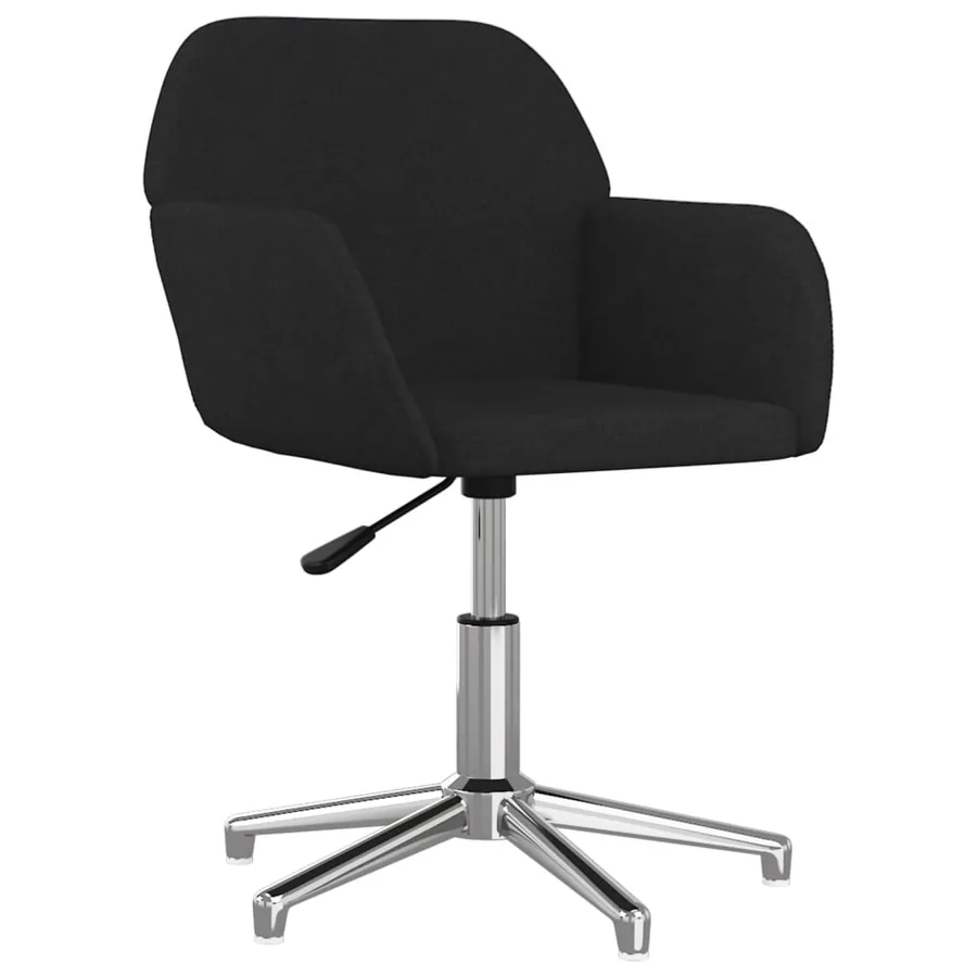 Chaises pivotantes à manger lot de 2 Noir Tissu - 3