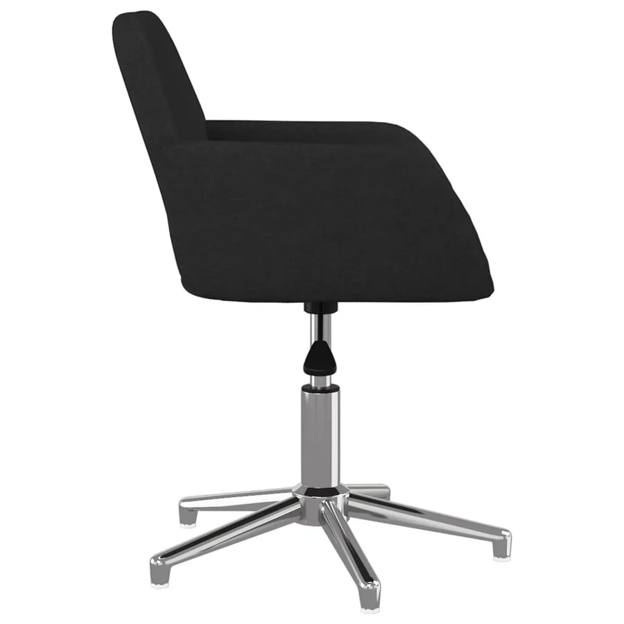 Chaises pivotantes à manger lot de 2 Noir Tissu - 5