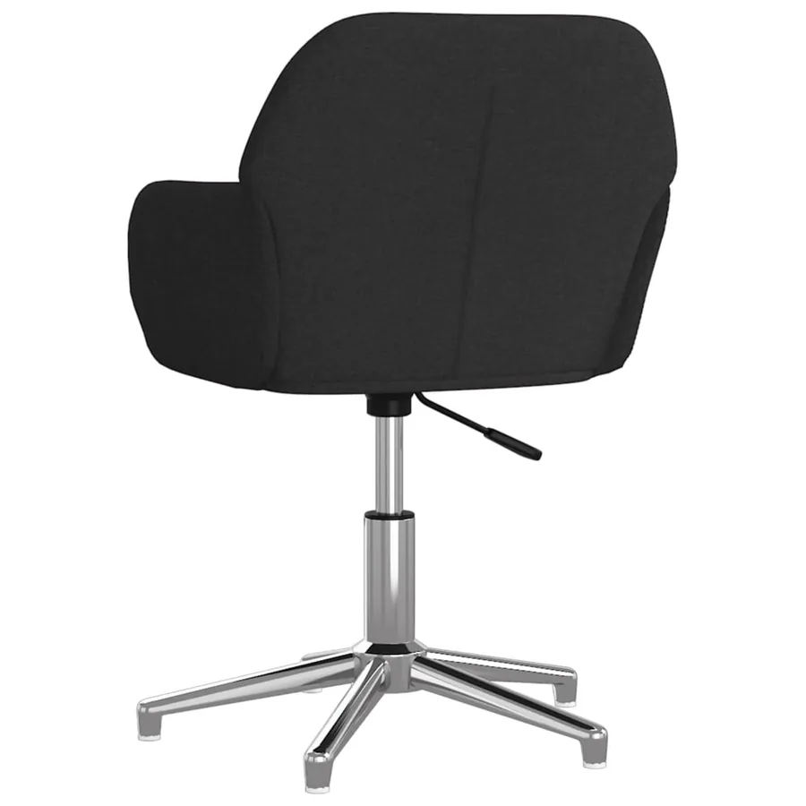 Chaises pivotantes à manger lot de 2 Noir Tissu - 6