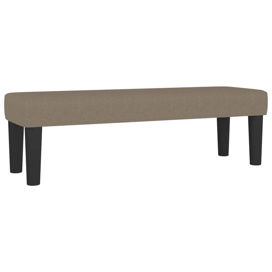 Sommier à lattes de lit avec matelas Taupe 140x200 cm Tissu - 7