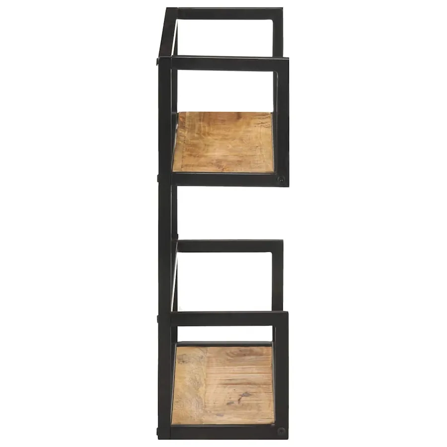 Étagère murale 80x20x60 cm Bois de manguier brut - 3