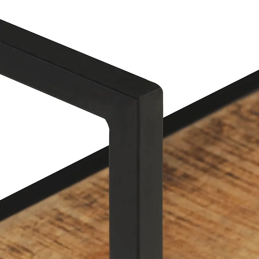 Étagère murale 80x20x60 cm Bois de manguier brut - 5