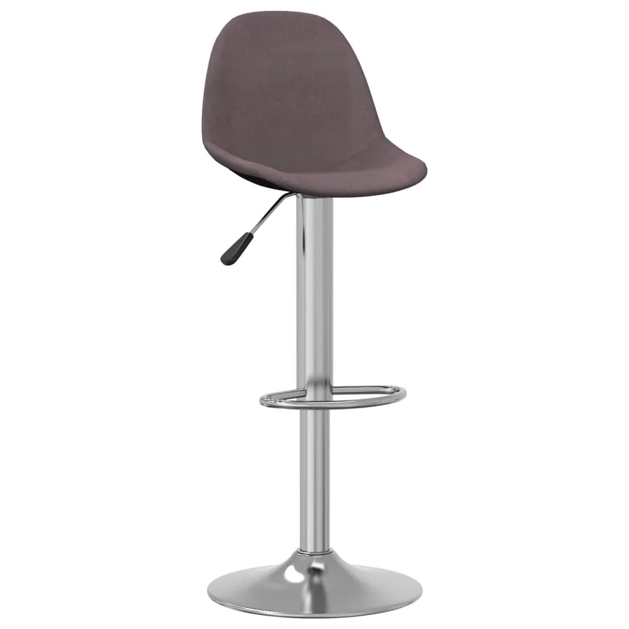 Tabourets de bar lot de 2 taupe tissu - 2