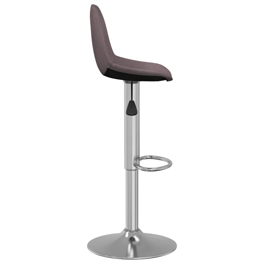 Tabourets de bar lot de 2 taupe tissu - 4