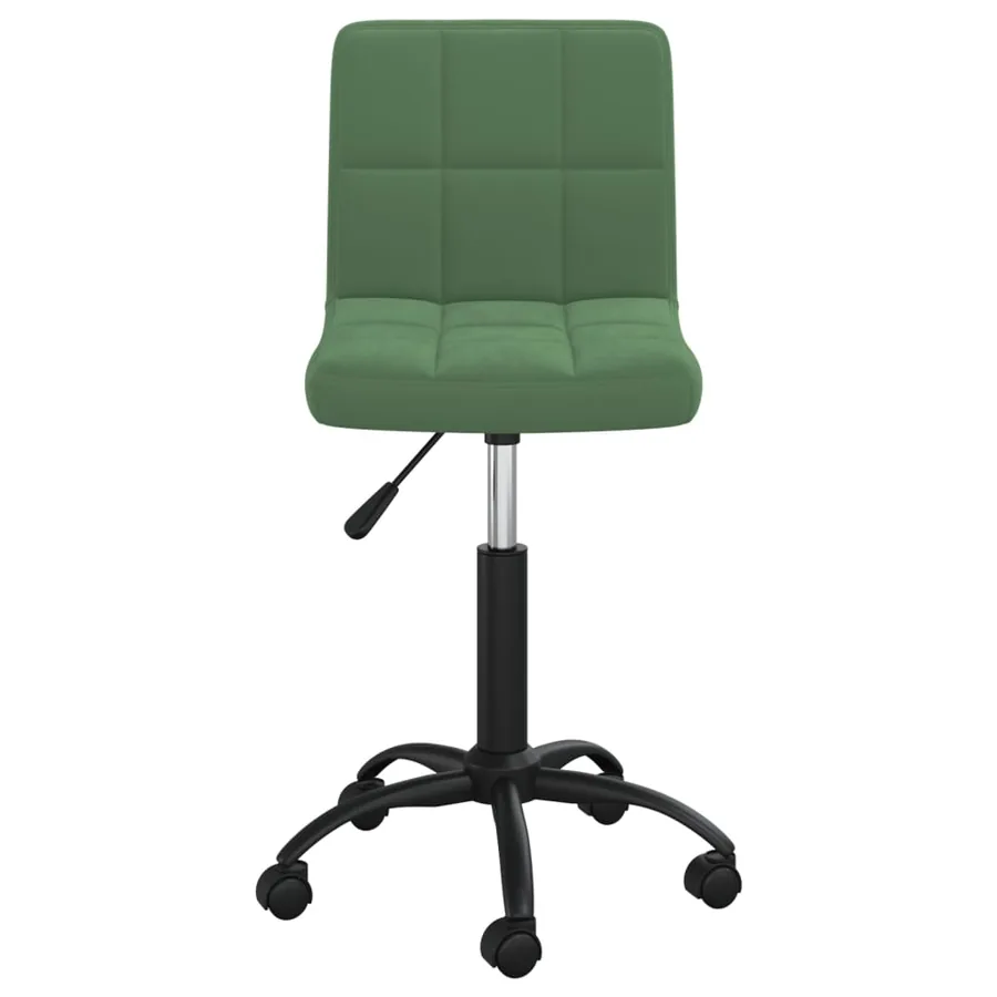 Chaise pivotante de salle à manger Vert foncé Velours - 2