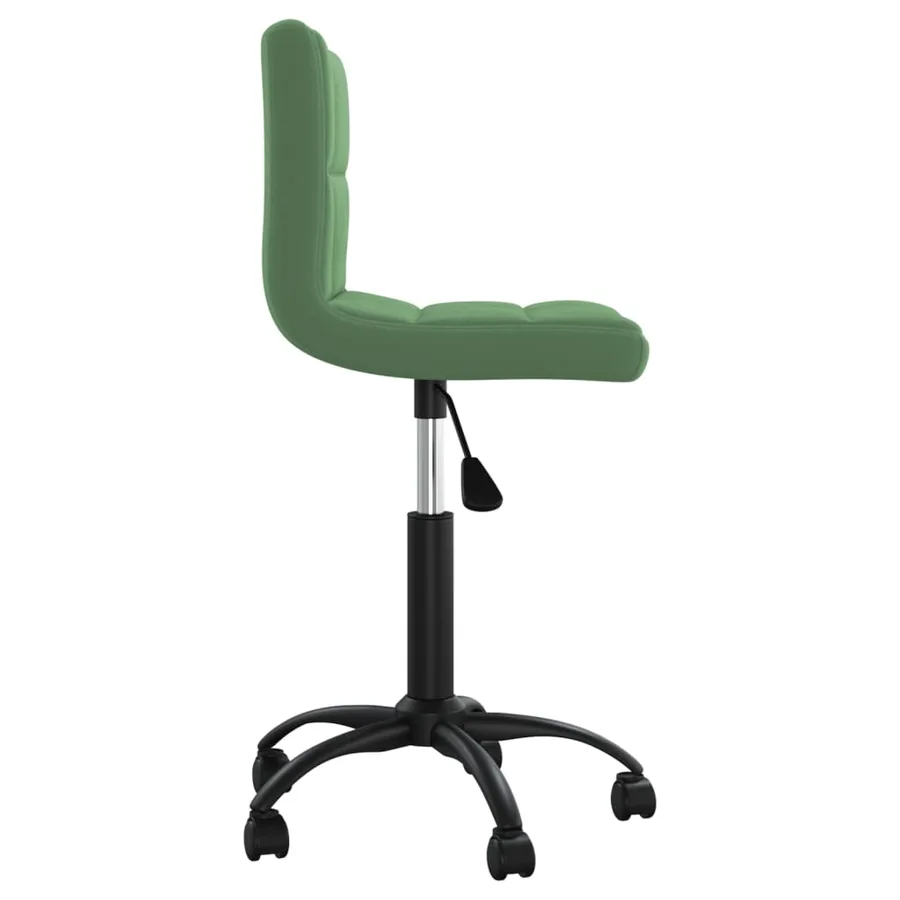 Chaise pivotante de salle à manger Vert foncé Velours - 3
