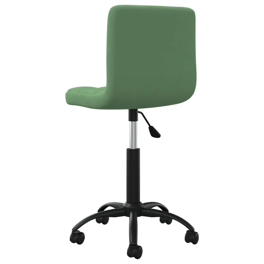 Chaise pivotante de salle à manger Vert foncé Velours - 6