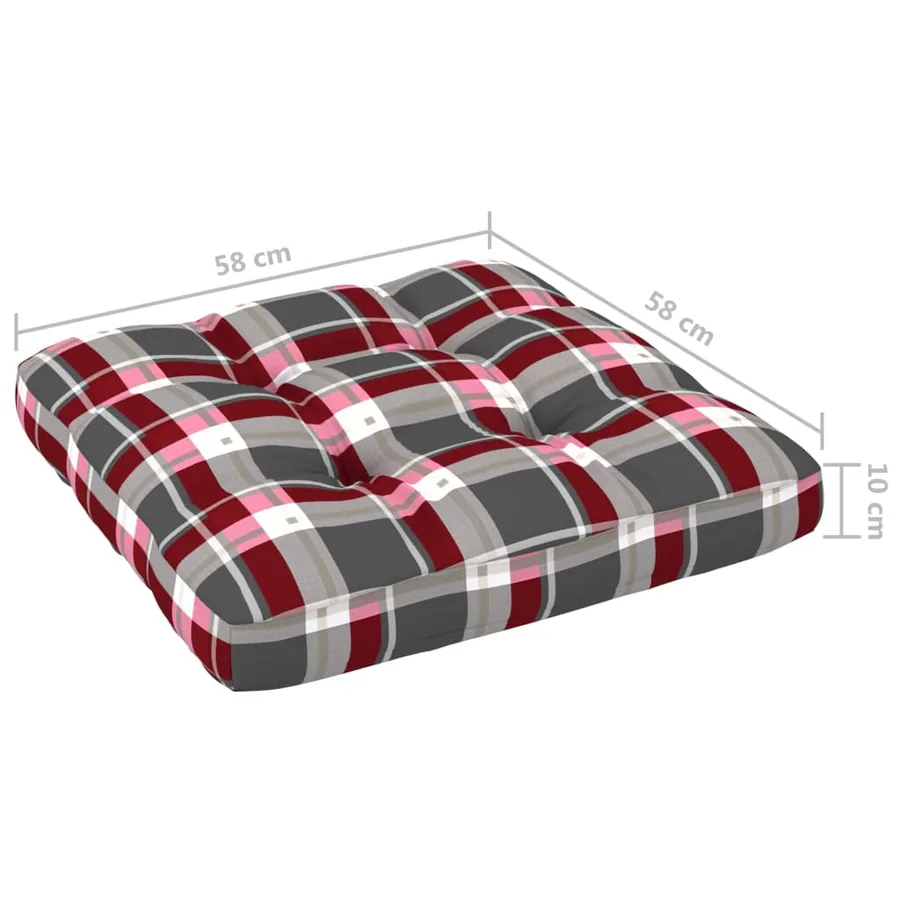 Salon de jardin palette 6pcs avec coussins Bois de pin imprégné - 14