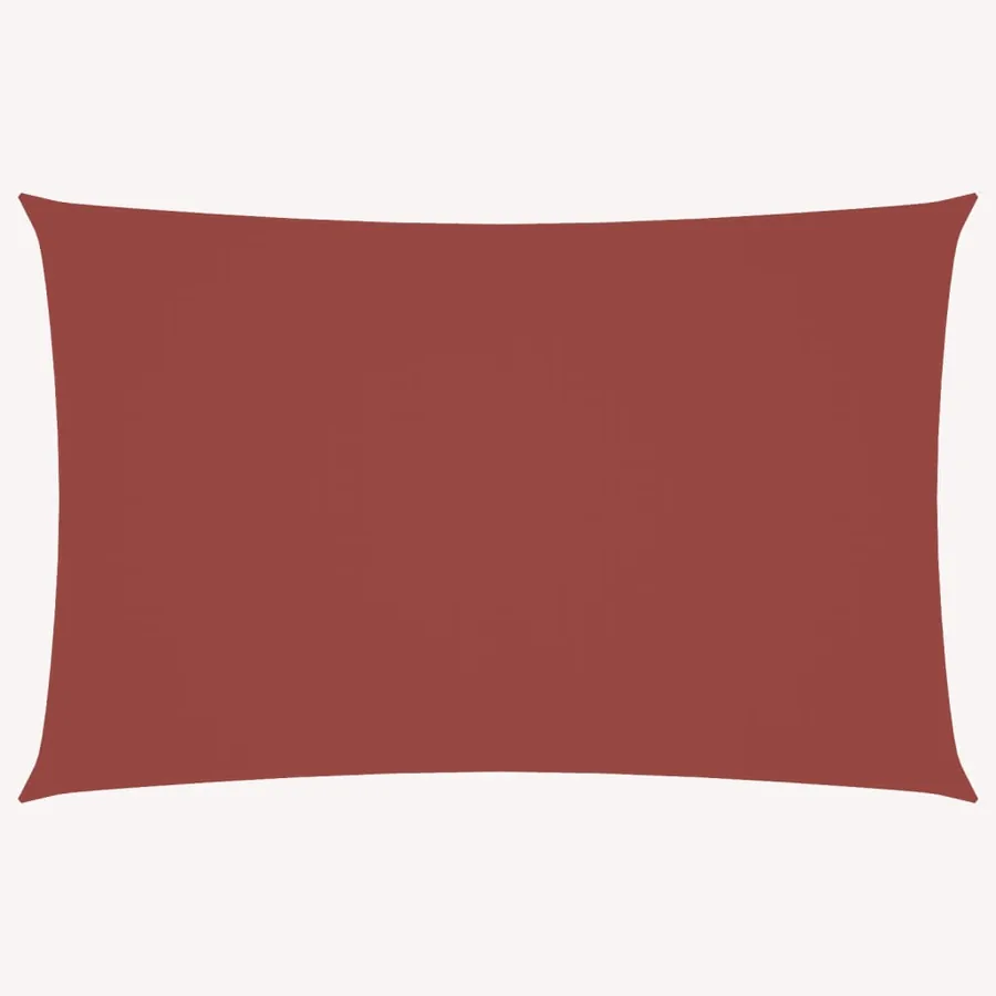 Voile de parasol tissu oxford rectangulaire 6x8 m terre cuite - 2