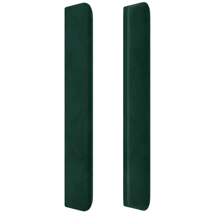 Tête de lit à LED Vert foncé 103x16x118/128 cm Velours - 5