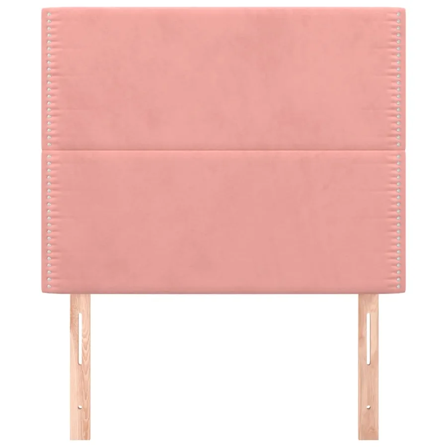 Tête de lit Rose 90x5x118/128 cm Velours - 3