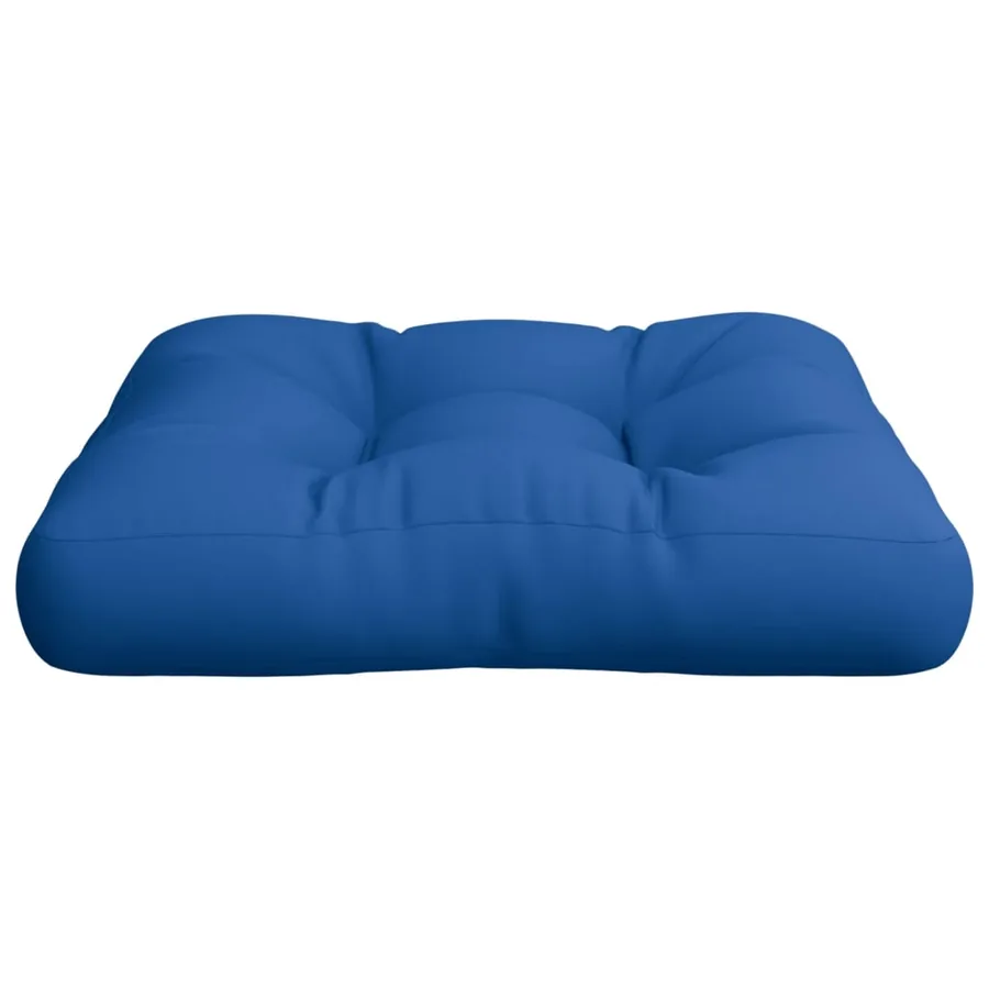 Coussin de palette bleu royal 60x60x12 cm tissu - 5