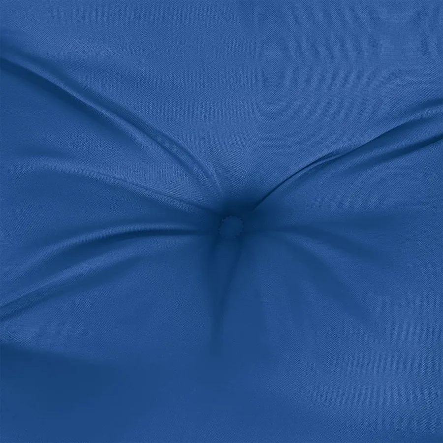 Coussin de palette bleu royal 60x60x12 cm tissu - 7