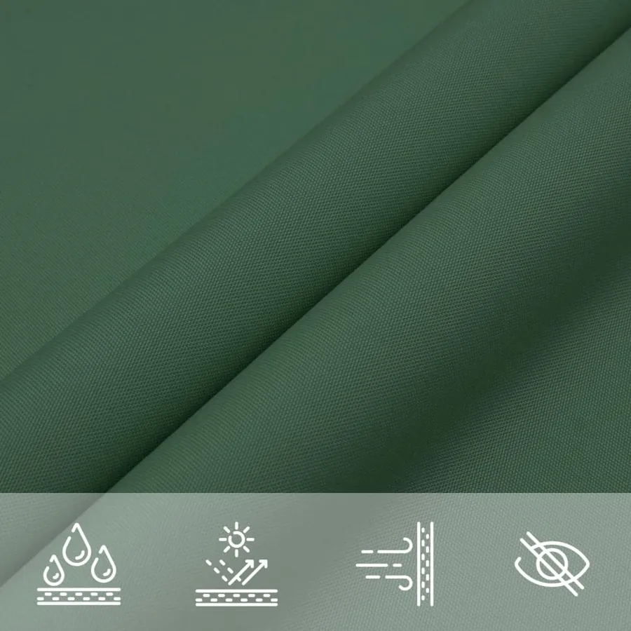 Voile de parasol tissu oxford rectangulaire 4x7 m vert foncé - 5