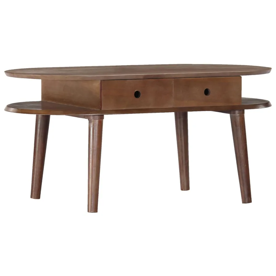 Table basse 100x50x46 cm Bois d'acacia solide - 10