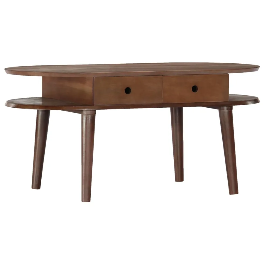 Table basse 100x50x46 cm Bois d'acacia solide - 11
