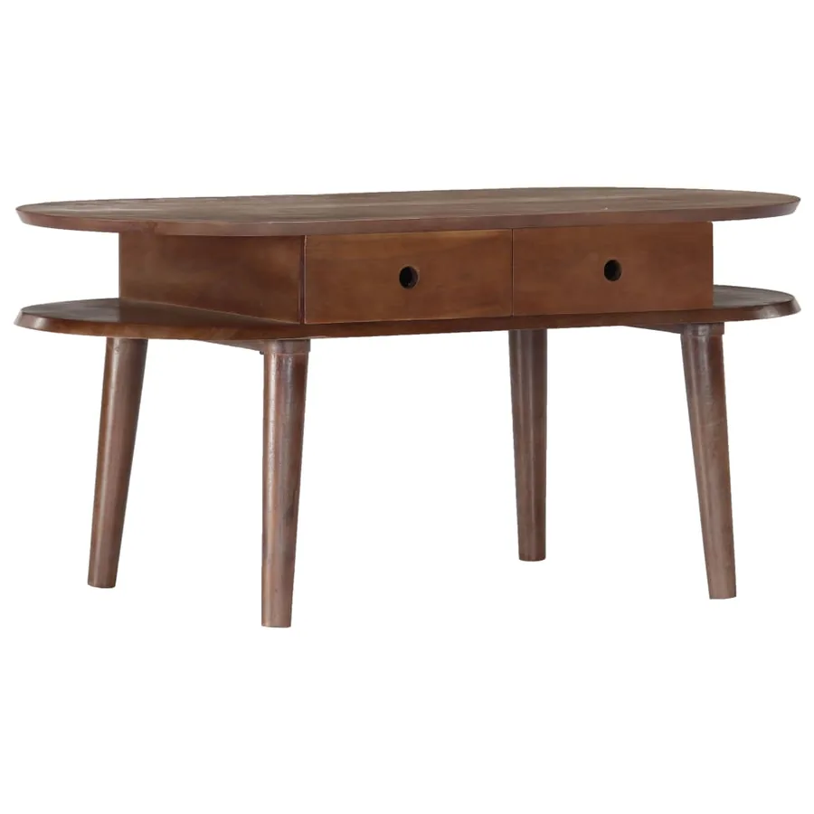Table basse 100x50x46 cm Bois d'acacia solide - 12