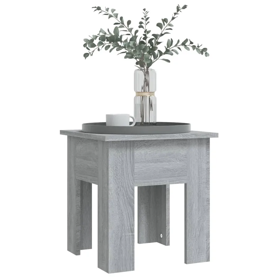 Table basse Sonoma gris 40x40x42 cm Bois d'ingénierie - 4
