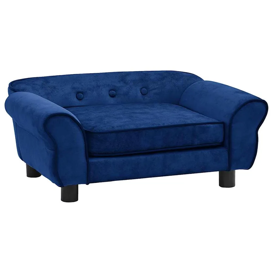 Canapé pour chien Bleu 72x45x30 cm Peluche - 2