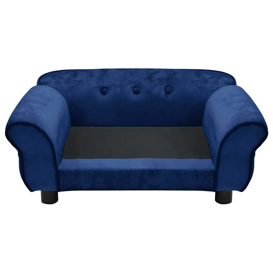 Canapé pour chien Bleu 72x45x30 cm Peluche - 6