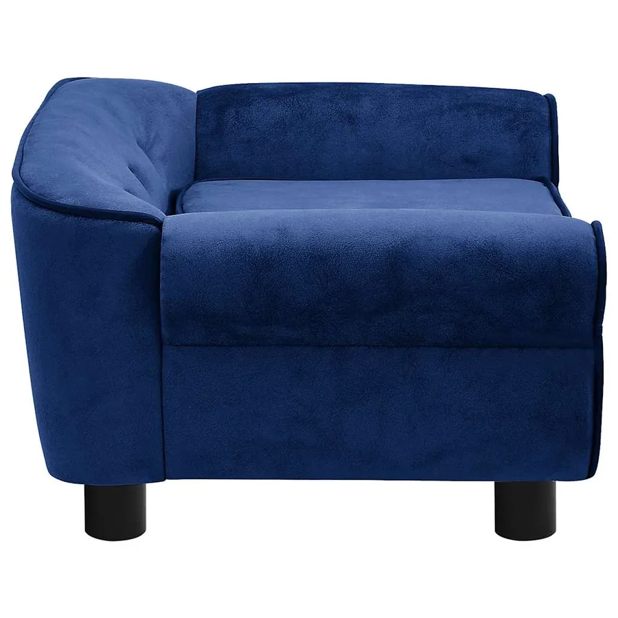 Canapé pour chien Bleu 72x45x30 cm Peluche - 7