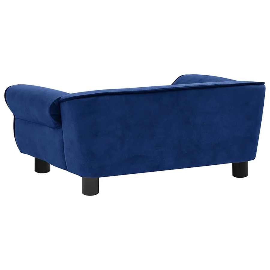 Canapé pour chien Bleu 72x45x30 cm Peluche - 8