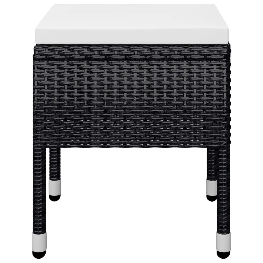 Ensemble à manger de jardin 5 pcs Noir - 11