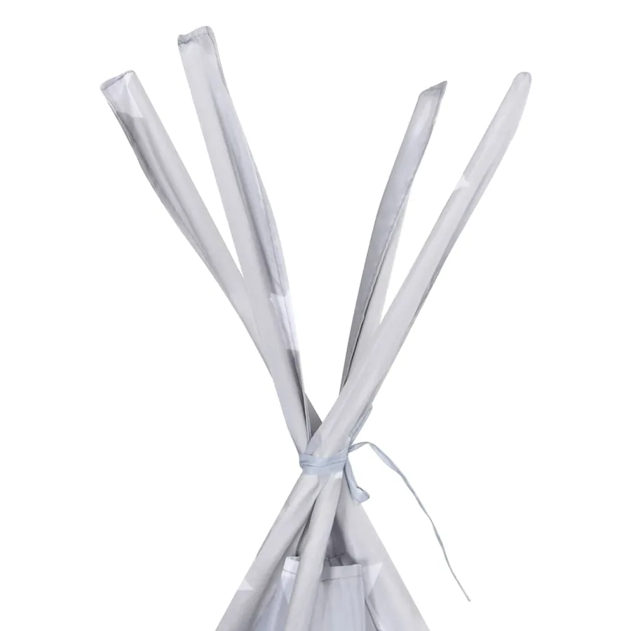 Tente tipi pour enfants avec sac Polyester Gris 115x115x160 cm - 5