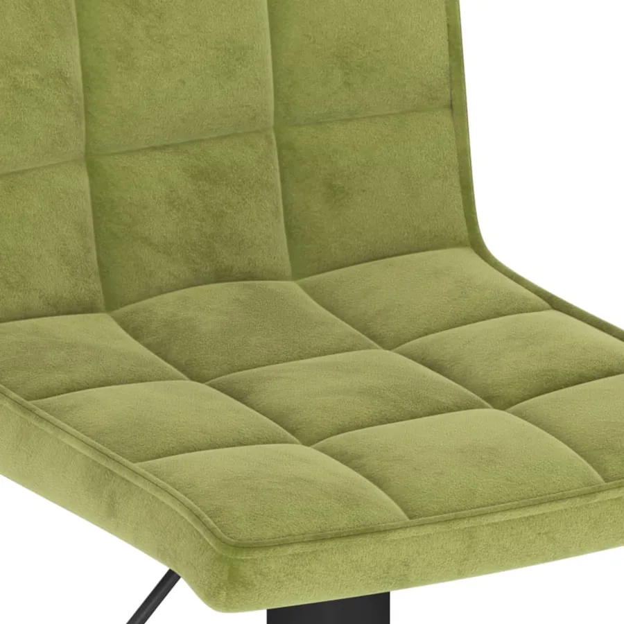Tabourets de bar lot de 2 vert clair velours - 8