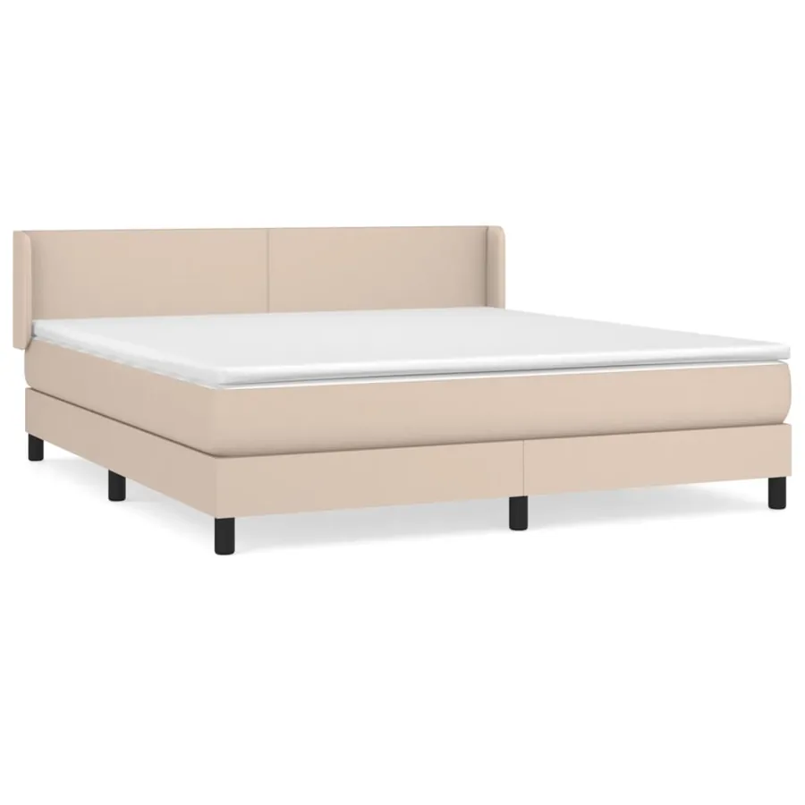 Sommier à lattes de lit avec matelas Cappuccino 180x200 cm - 2
