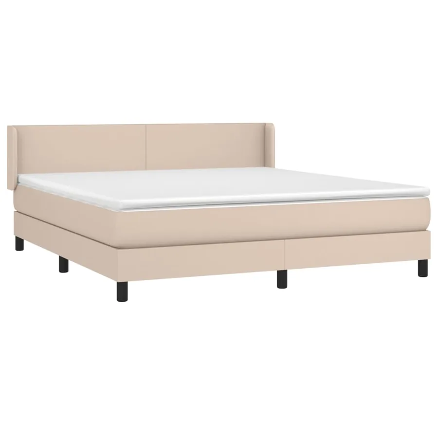Sommier à lattes de lit avec matelas Cappuccino 180x200 cm - 3